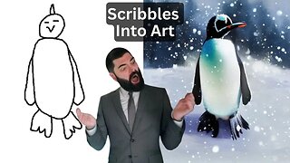 Simple Scribble Drawings Into Works of Art! (Anyone can be an artist!)