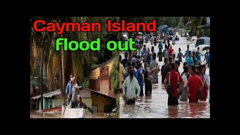 Tropical Storm Eta hits Cayman Islands. Grand Cayman flood. Hurricane Eta. Natural Disasters
