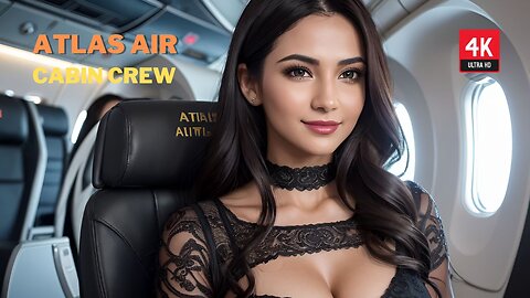 Ai Lookbook Girl 💎 Atlas Air 👗 Cabin crew dress ❤️ #ReviewParks #ailookbookgirl