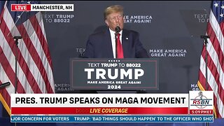 LIVE: Donald Trump Speaking in Manchester, NH...