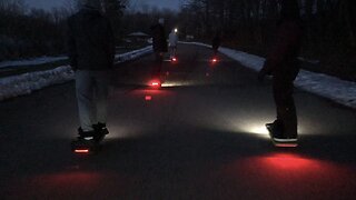 OneWheel Winter Night Ride