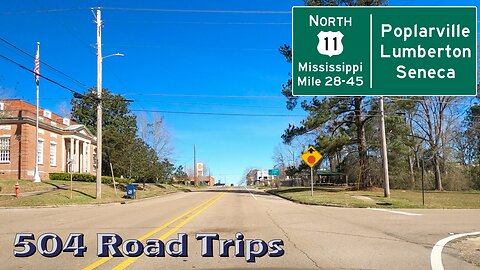 Road Trip #859 - US-11 N - Mississippi Mile 28-45 - Poplarville/Lumberton/Seneca