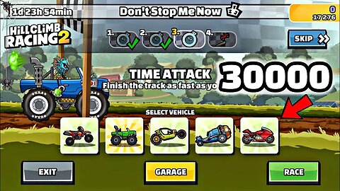Hill Climb Racing 2 – 30000 points in DON'T STOP ME NOW Team Event