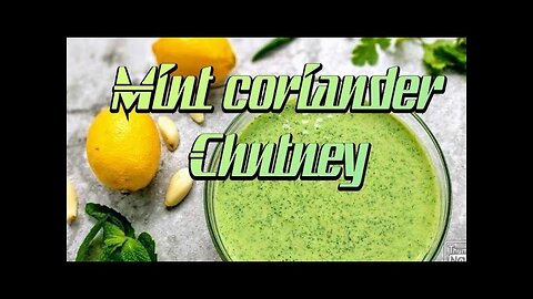 how to make mint coriander chutney