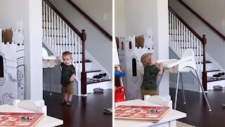 Baby Hilariously Makes It Very Clear He's Hungry