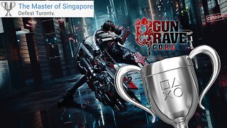 Gungrave G.O.R.E. - "The Master of Singapore" Silver Trophy