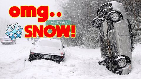 Funny SNOW Car Crash Compilation