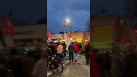 Free Palestine protest in Vancouver 2023