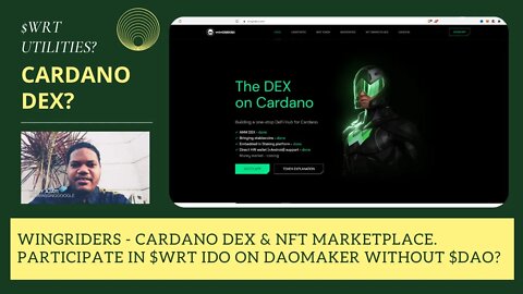 Wingriders - Cardano DEX & NFT Marketplace. How To Participate In $WRT IDO On Daomaker Without $DAO?