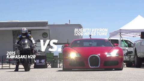 Kawasaki Ninja H2 vs Bugatti Veyron