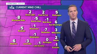 Bitter cold wind chill throughout afternoon