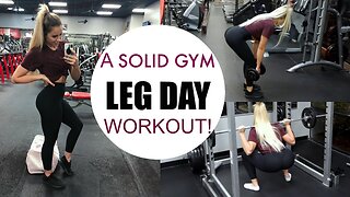 Leg Day Gym workout Routine from Week of workouts video | how to grow your legs & glutes