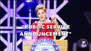 "PUBLIC SERVICE ANNOUNCEMENT" - KARI LAKE