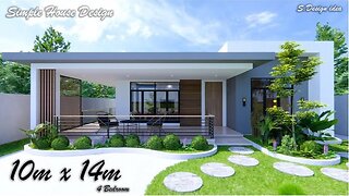 House design idea | 10m x 14m (140sqm) | 4Bedrooms