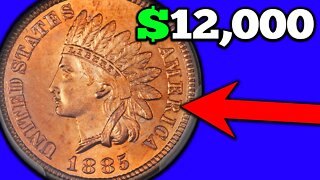 1885 Indian Head Pennies Worth Money!