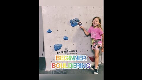 Bouldering with Kid! Beginner Rock Climbing