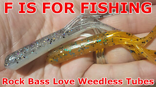 Rock Bass Love Weedless Tubes