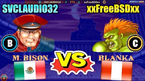 Street Fighter II': Champion Edition (SVCLAUDIO32 Vs. xxFreeBSDxx) [Mexico Vs. Peru]