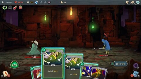 Slay the Spire Pretty much shived him to Death