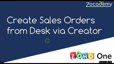 2022: Learn how to create a sales order in Zoho Books from a link in Zoho Desk via Zoho Creator