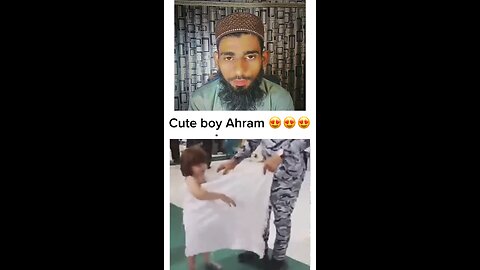 Cute boy Ahram in Makkah Mukarama Rumble short video clip Ummah Tv 92