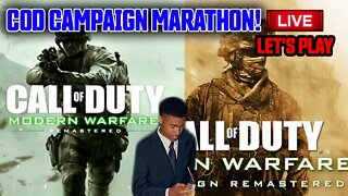 COD Campaign Marathon! - Modern Warfare 1 + 2 (Live Let's Play)
