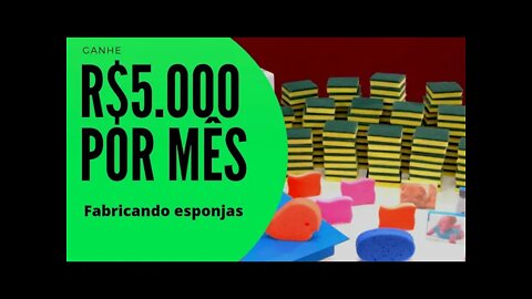 MÁQUINA DE FABRICAR ESPONJAS | GANHE ATÉ R$5.000/MÊS