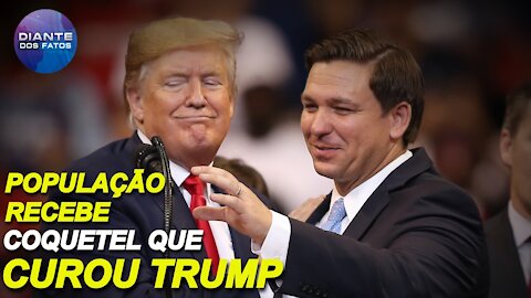 Erradicação do vírus improvável?; governador da Flórida promove coquetel que curou Trump da COVID-19