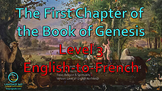 The First Chapter of the Book of Genesis: Level 3 - English-to-French