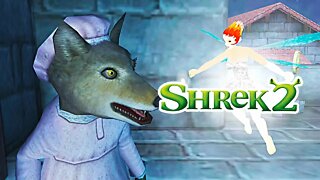 SHREK 2 (PS2) #12 - Lobo Mau e Sininho! (Legendado em PT-BR)