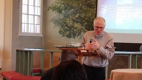 Pastor Mikeal ministering at TCI Church Stockholm.