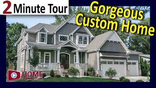 Custom Home with Must See Kitchen Design (2-minute Luxury House Tour)