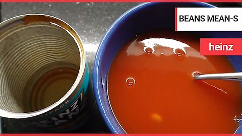 A man says he's bean had after opening a can of Heinz Baked Beans - and found ONE bean inside