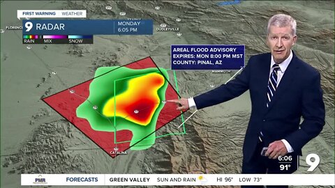 Severe Thunderstorm Warning in Pinal County