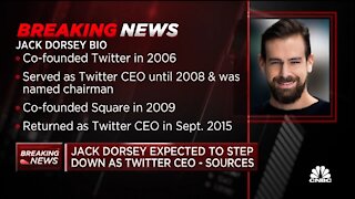 CNBC: Jack Dorsey Expected To Step Down As Twitter CEO