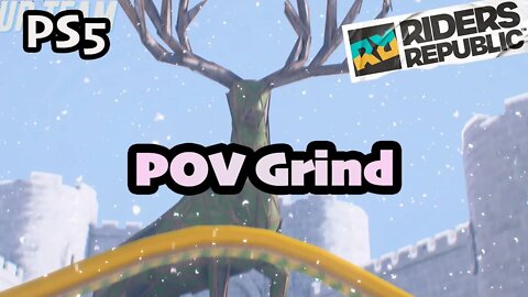 POV Snowboard Grind Experience | Lofi RIDERS REPUBLIC #shorts