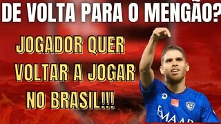 DE VOLTA PARA O MENGÃO/ CONTRATO DE CUELLAR ESTÁ PERTO DO FIM E JOGADOR QUER VOLTAR PARA O BRASIL