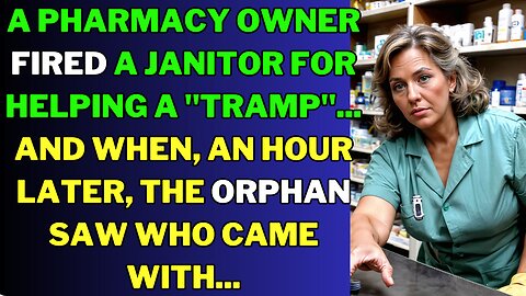 A pharmacy owner fired a janitor for helping a "tramp"... And when, an hour later...