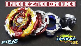 Testando 050 - WORLD SPRIGGAN .Vn.Mb 1S contra 3 combos - Beyblade Burst ベイブレードバースト