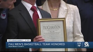 FAU Men's basketball team honored in Palm Beach County