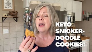 Keto Snickerdoodle Cookies / @victoriasketokitchen