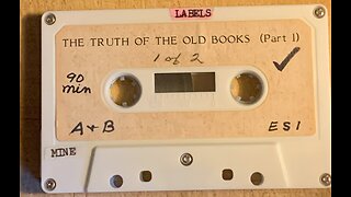 "The Truth of the Old Books," audio 1 of 4