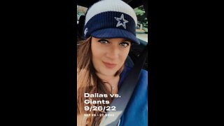 Dallas vs Giants Sept 2022