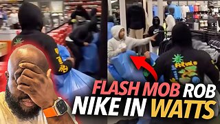 Flash Mob of Teens Rob Nike Store In Watts, L.A. Neighbors Fed Up, Patroling Store Around the Clock