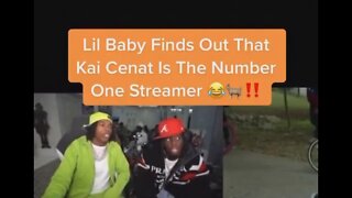 The Moment Lil Baby Found Out Kai Cenat Is Top Streamer On Twitch