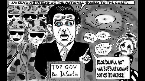 Ron Desantis Political Cartoon NFT drawn with CLIP Studio Paint