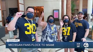 Michigan fans flock to Miami for Orange Bowl