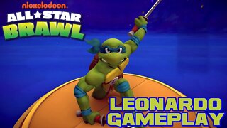 🎮👾🕹 Nickelodeon All-Star Brawl - Leonardo - Nintendo Switch Gameplay 🕹👾🎮 😎Benjamillion