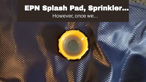 EPN Splash Pad, Sprinkler Play Mat for Dogs & Kids, Thicker Wading Pool Summer Outdoor Water To...