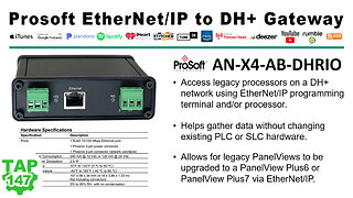 Prosoft EtherNet/IP to DH+ Gateway